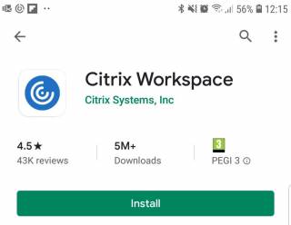 Citrix Workspace App in Google Play Store