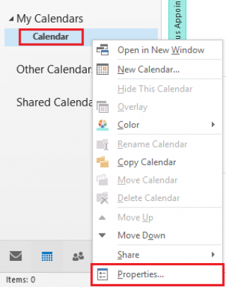 cannot see shared calendar outlook