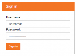 Screenshot showing DSH password prompt