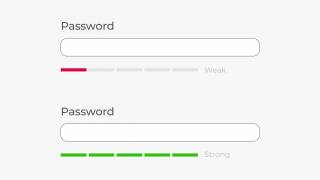 Password weak and strong template