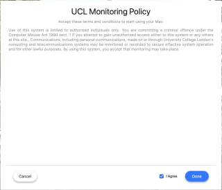 Mac@UCL Monitoring Policy