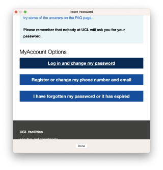 UCL Password Change Page 2