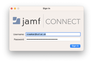 Jamf Connect Signin Window