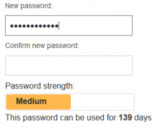 MyAccount Password Meter…