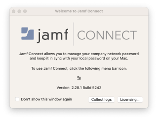 Welcome Jamf Connect