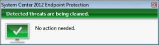Endpoint threats being cleaned