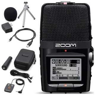 Image of audio recorder H2N and accessories