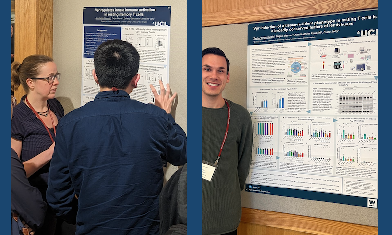 AK and Taylor present their posters at Cold Spring Harbor Retrovirus Conference, May 2023