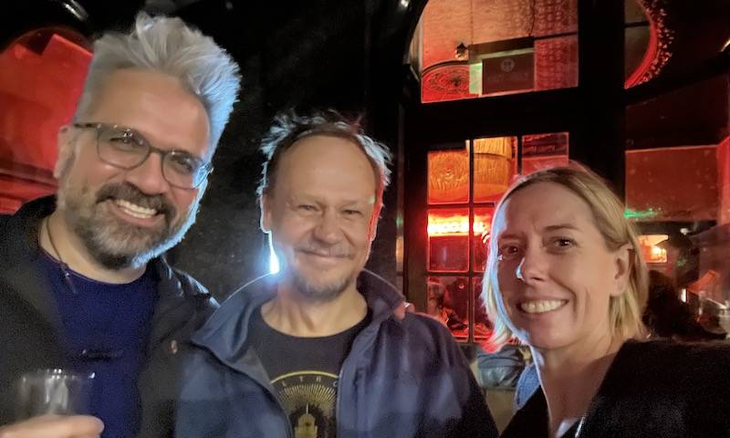 news-Nevan Krogan, Greg Towers and Clare Jolly catching up in London Oct 2022
