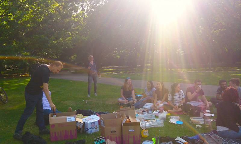 Towers lab picnic in Regent's Park 2017
