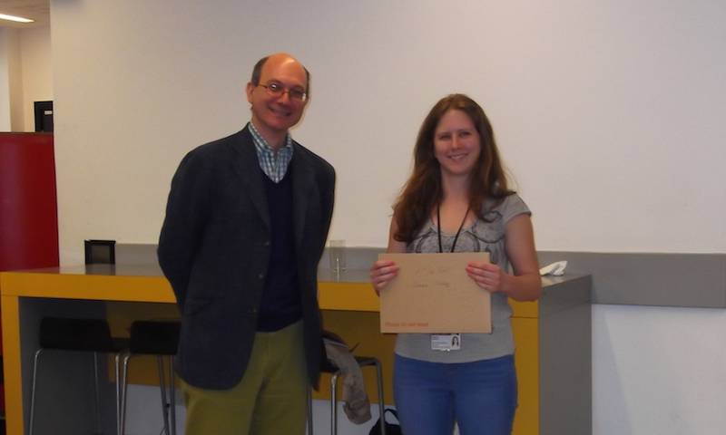 Shimona Starling won 1st prize at the PhD colloquim