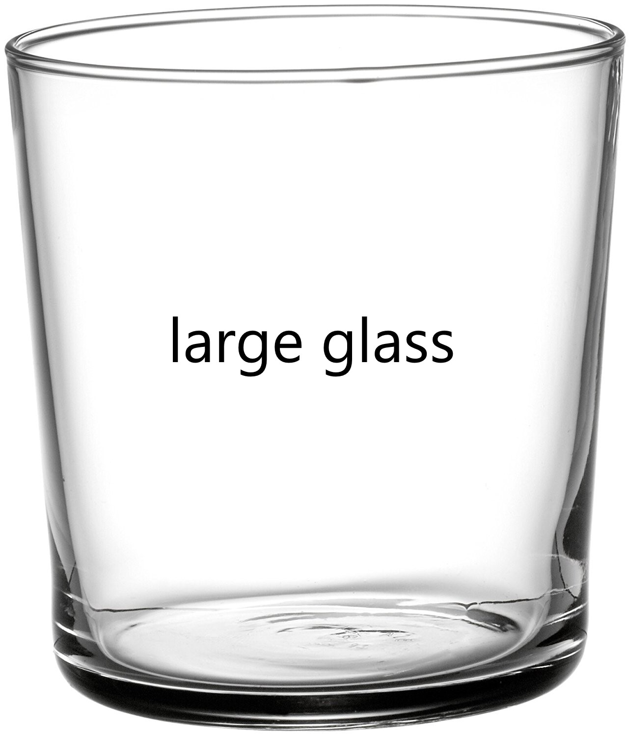 Large glass