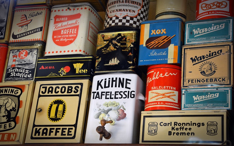 German - coffee containers
