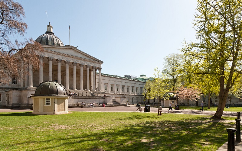 UCL main quad in the summer