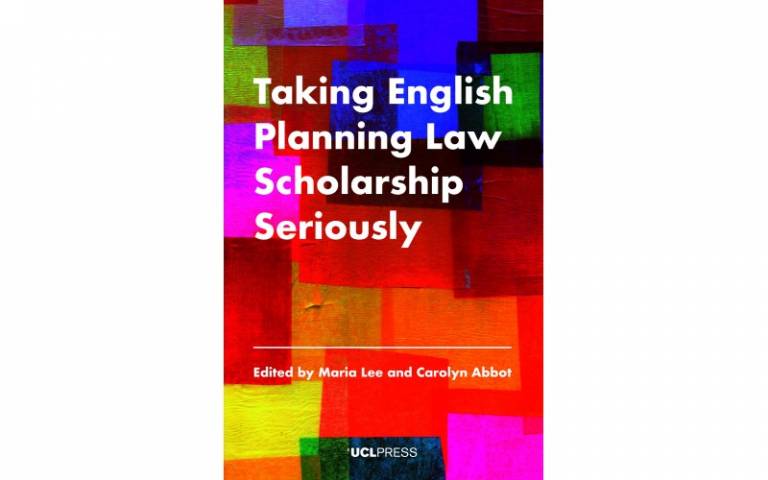Taking English Planning Law Scholarship Seriously book cover