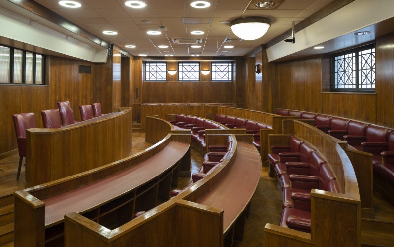 Moot Court, a mock courtroom at Bentham House
