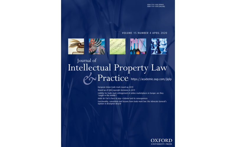 Cover of the Journal of Intellectual Property Law and Practice