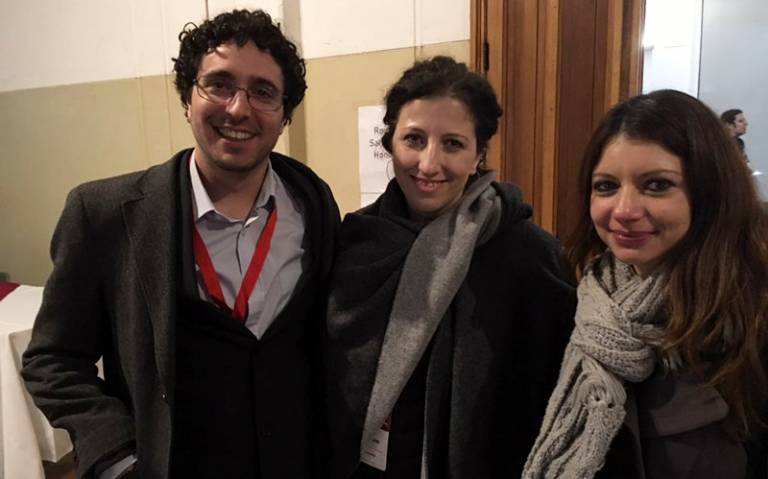 3 out of the 4 UCL Laws PhD students at the LLRN conference in Chile