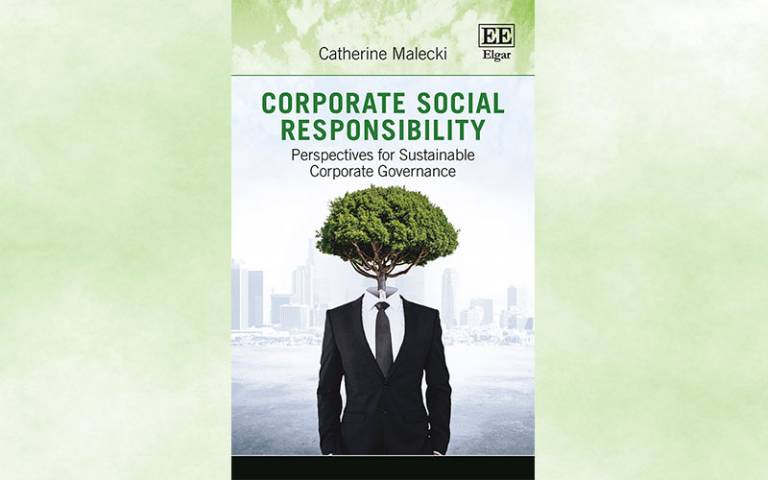Image of front cover of Catherine Maleki's book on Corporate Social Responsibility