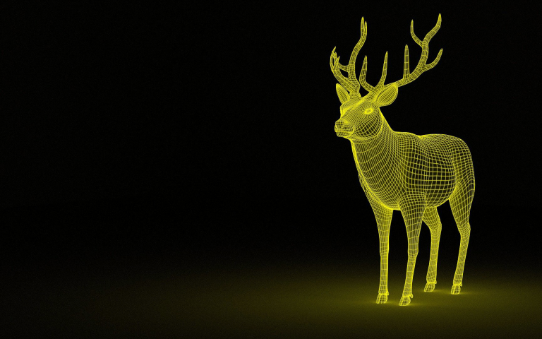 Image of a 3D deer