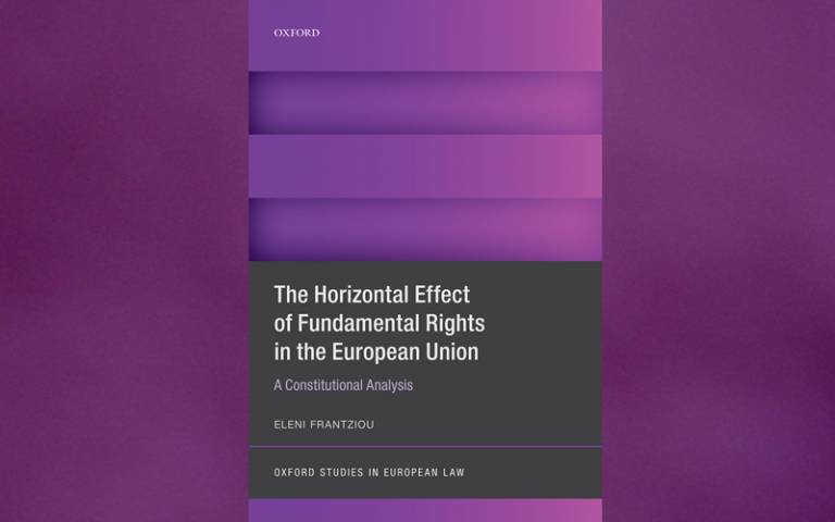 Image of book cover of The Horizontal Effect of Fundamental Rights in the European Union by Eleni Frantziou