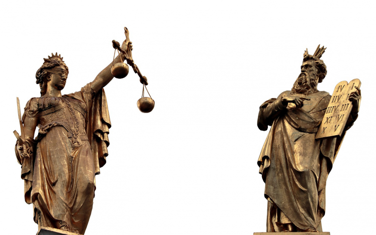 Image of Goddess of Justice and Goddess of Truth
