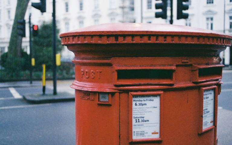 London red post box