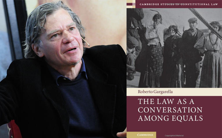 Image of Prof. Roberto Gargarella and book cover