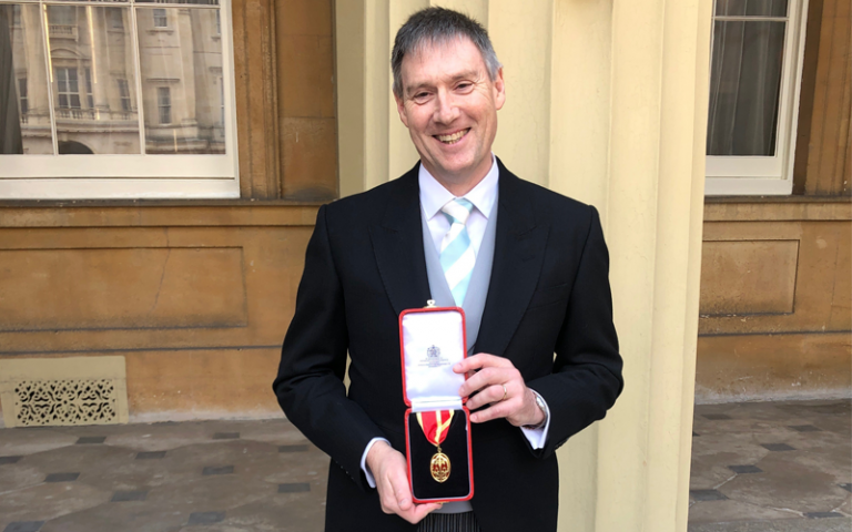 Professor Sir Jonathan Montgomery receives knighthood at Buckingham Palace