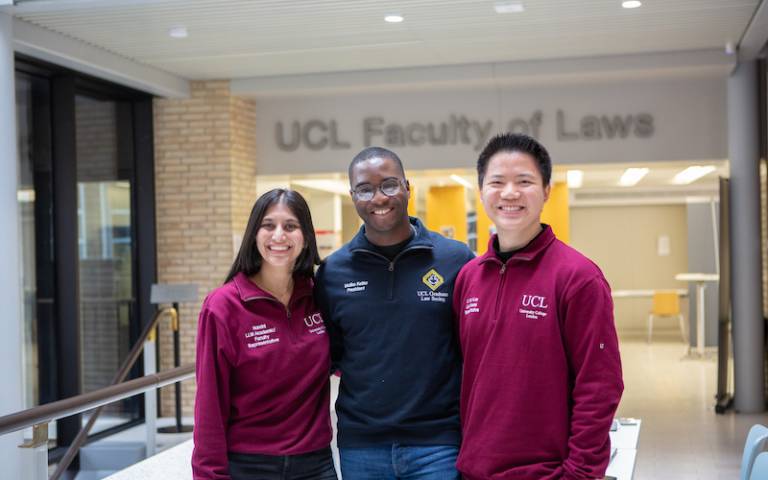 UCL Laws LLM students in Bentham House 
