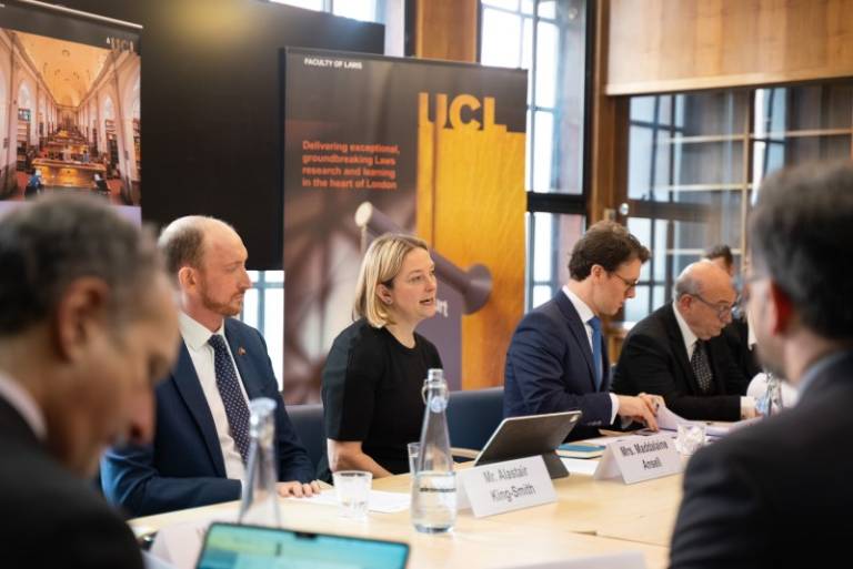 Maddalaine Ansell at the UCL Laws, FCDO and British Council roundtable discussion
