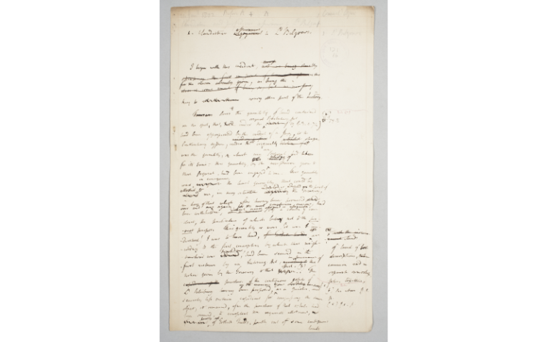 A page from the Bentham Papers
