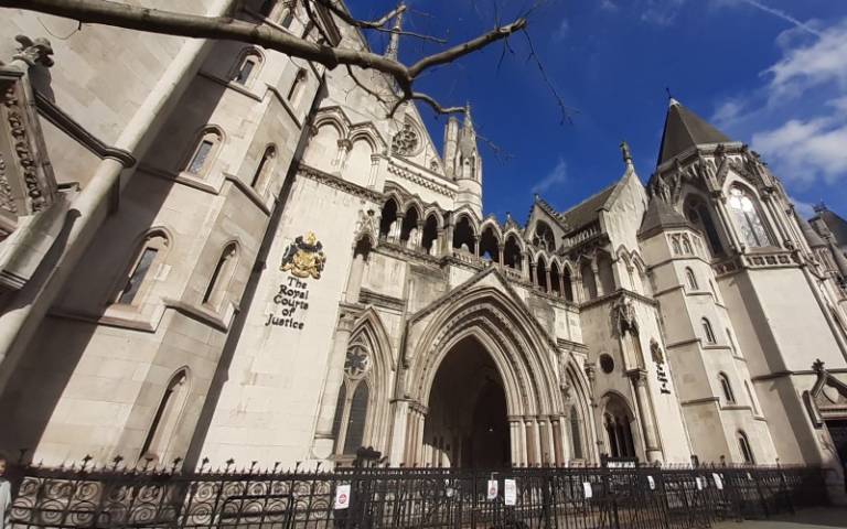 The outside of the Royal Courts of Justice