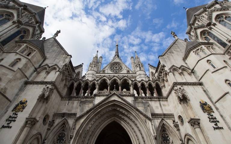 The exterior of the Royal Courts of Justice
