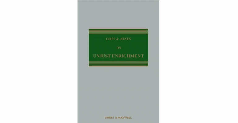 Front cover of the book Goff & Jones on Unjust Enrichment