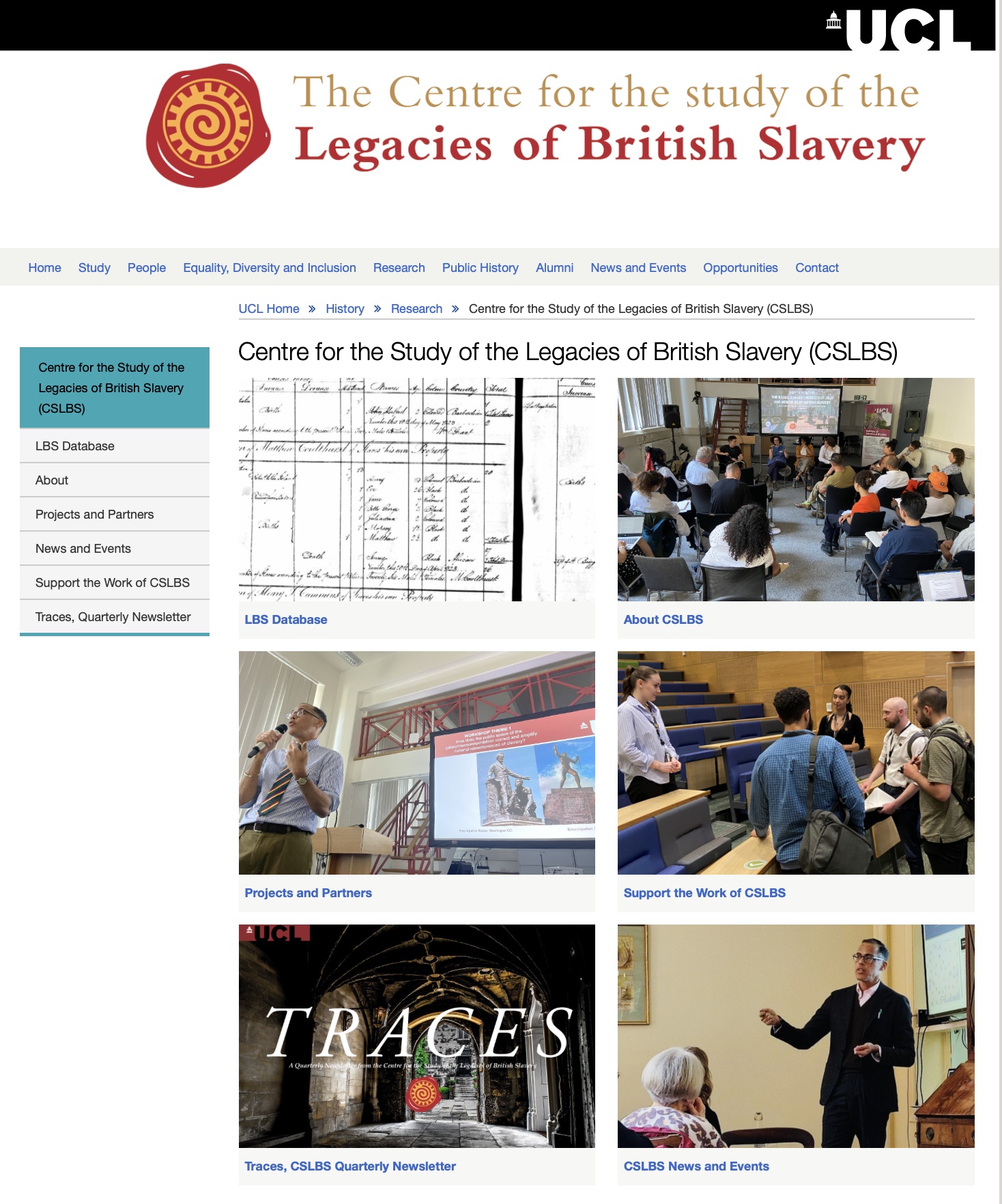 The Centre for the Study of the Legacies of British Slavery