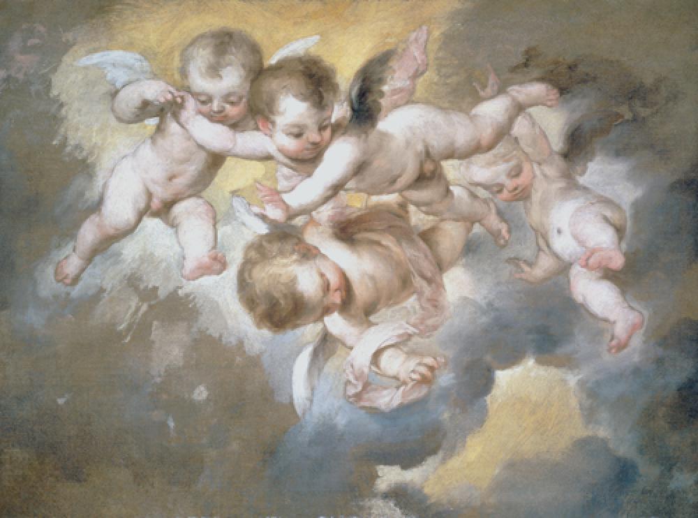 <em>Four Angels</em> by Bartolomé Esteban Murillo (1668-1669)