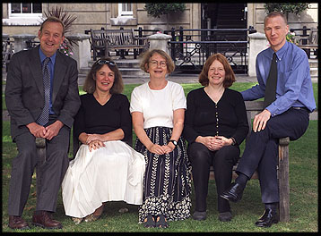 The SMT -  From left:  Dr Paul Ayris, Jan Cropper, Janet Percival, Diana Mercer, Vincent Matthews