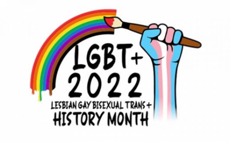 LGBT+ History Month logo; decorative
