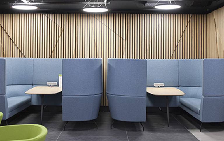 photo of study spaces in Torrington Place building