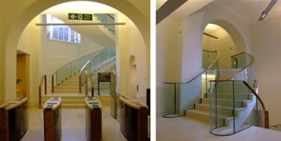 The new entrance and staircase of UCL Main Library