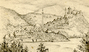 Sketch of Maglai, Bosnia by Sir Arthur Evans