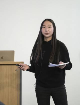 Image of Livia giving a presentation