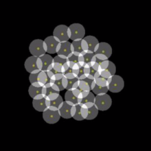 Chubb research image - overlapping circles representing cells