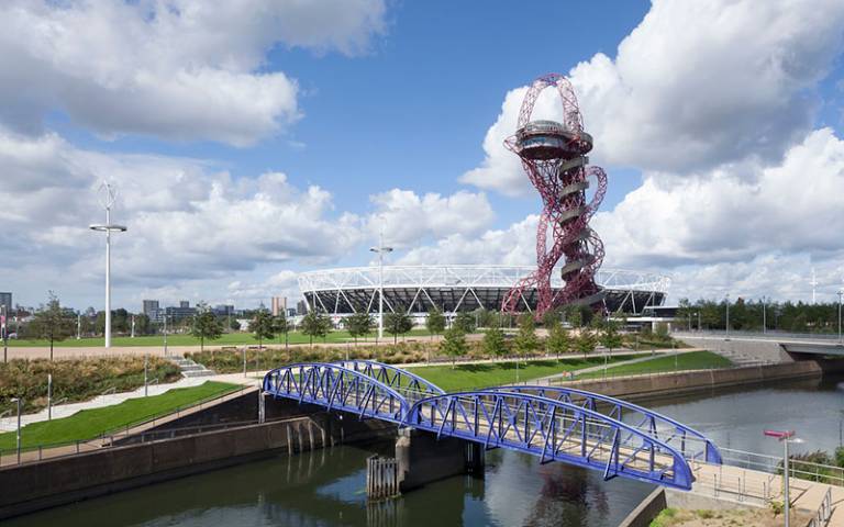 Olympic park in East London