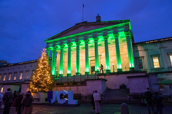 Christmas tree lighting at UCL