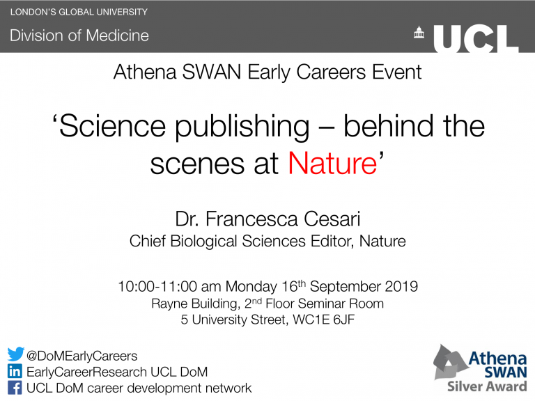 Early career event - behind the scenes at Nature