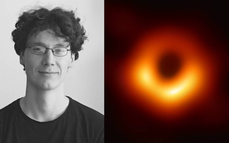 Dr Ziri Younsi, and the image created by the Event Horizon Telescope team
