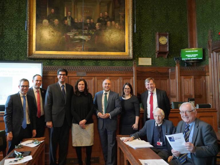 Lucie Green (4th from left) with the Dark Skies APPG