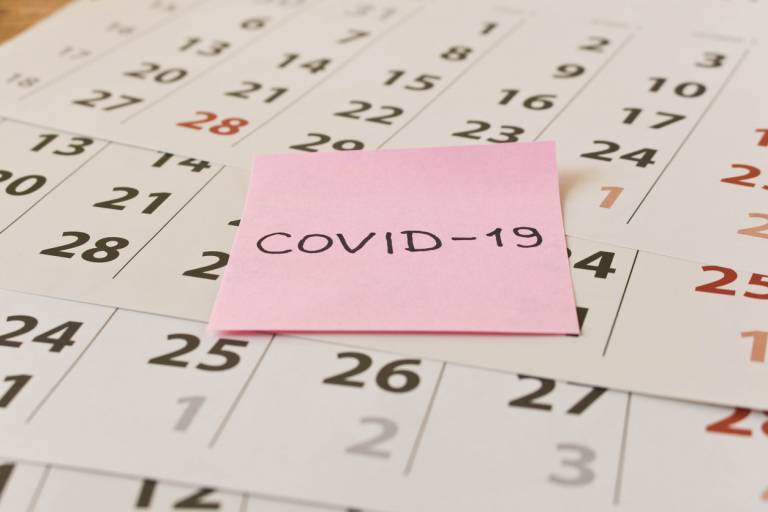 Covid-19 note on calendar planners
